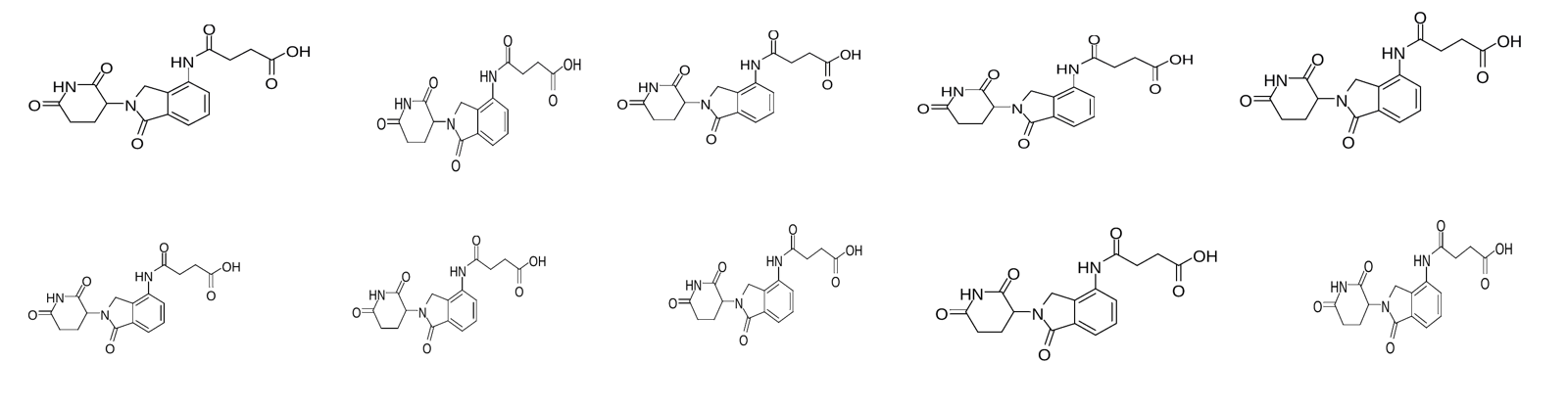 Representative E3 ligase scaffolds available in-house